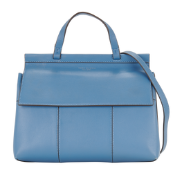 Block-T Satchel, Leather, Blue, MIC, S, 2*